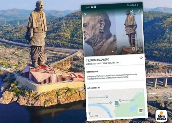 Man Puts Advertisement To Sell Statue Of Unity On OLX