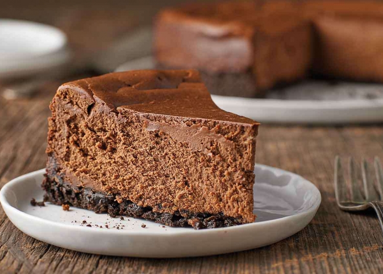 Triple Layered Chocolate Cheesecake