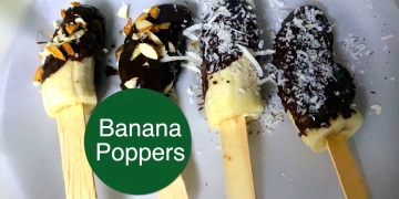 Frozen Banana Poppers